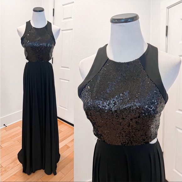 Lulu’s Nothin' But Love Black Sequin Maxi Dress in Black - Picture 12 of 14